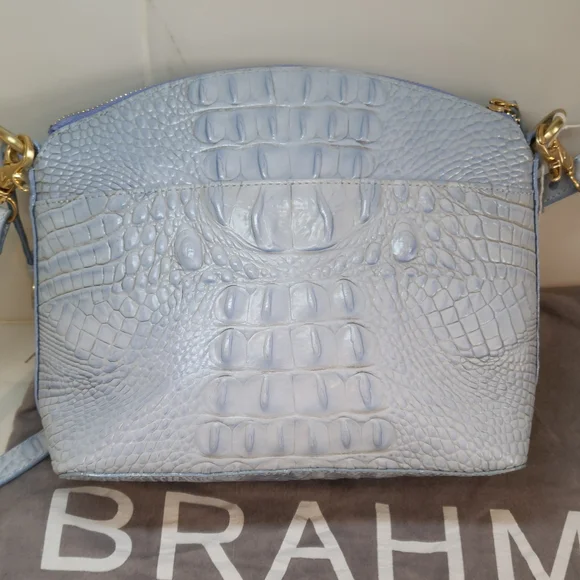 SOLD Brahmin Light Blue Mini Duxbury Melbourne Shoulder Bag EUC - Picture 13 of 16